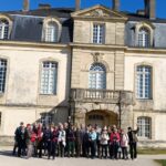 les marcheurs de l'Amereve devant Beauval