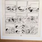 muséé de la BD planche de Hergé